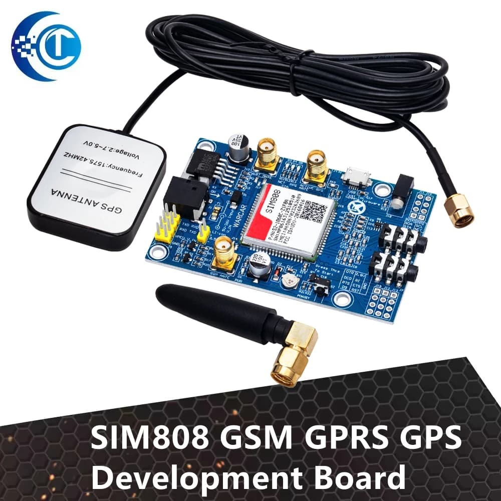 SIM808 instead of SIM908 module GSM GPRS GPS Development Board IPX SMA with GPS Antenna-available for Raspberry Pi for arduino