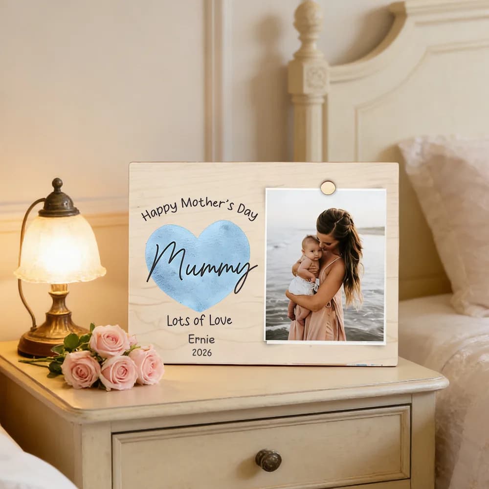 Personalized Photo Frame for the First Mother's Day, Gift for New Moms, Gift for Wife, Photo Frame for the First Mother's Day
