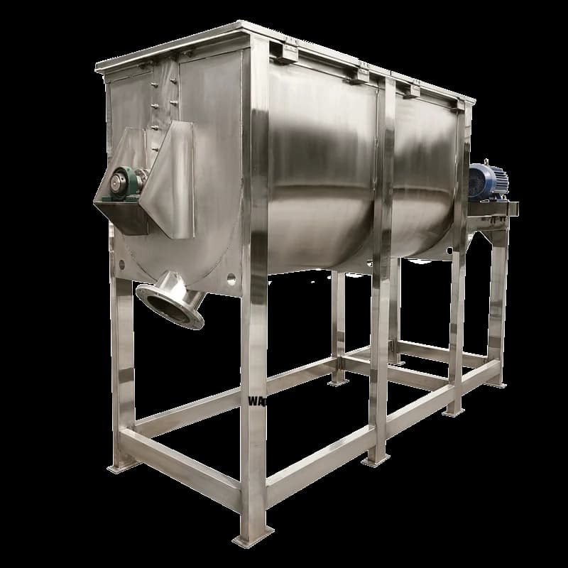 Industrial Horizontal Tape Mixer 200L 1000L, Stainless Steel Pale Mixer for Powders