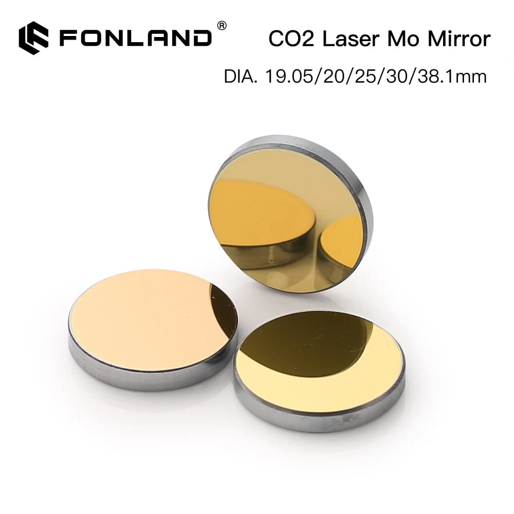 3 pcs laser machine Mo Si copper mirror lenses diameter 19,05/20/25/30/38,1 mm thickness 3 mm for CO2 cutting engraver