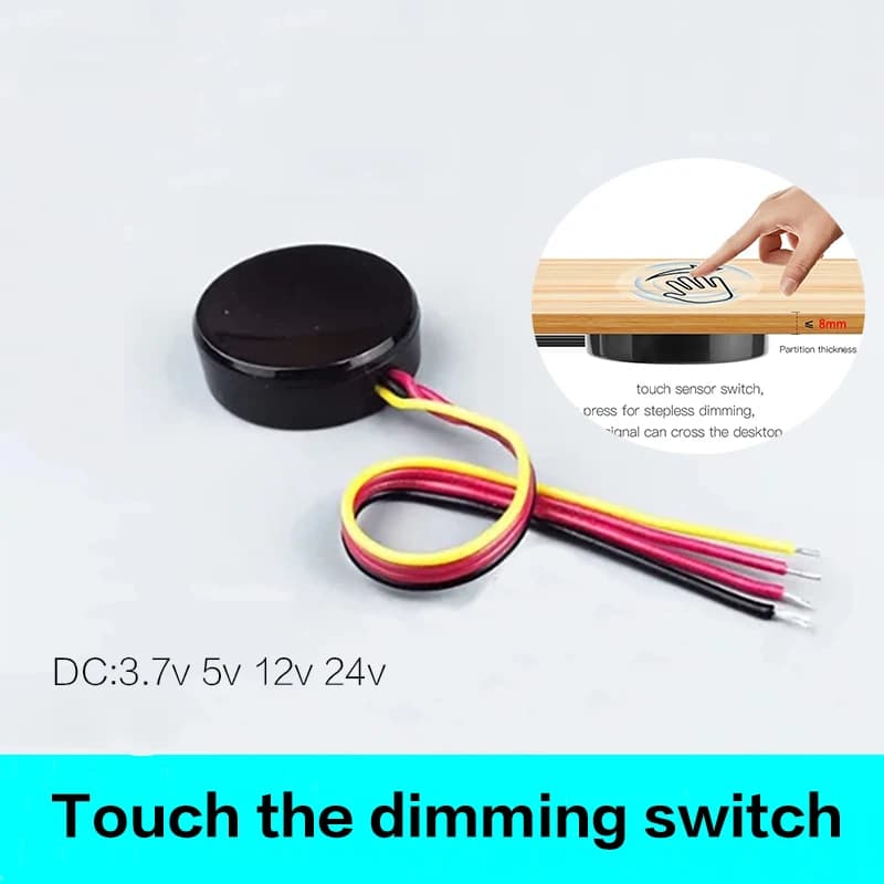 Dimmerabile 3.7 ~ 24V 2.2A 12V 24V LED Regolatore di regolazione della luce Interruttore del sensore Interruttore del sensore di scansione manuale senza contatto Touch
