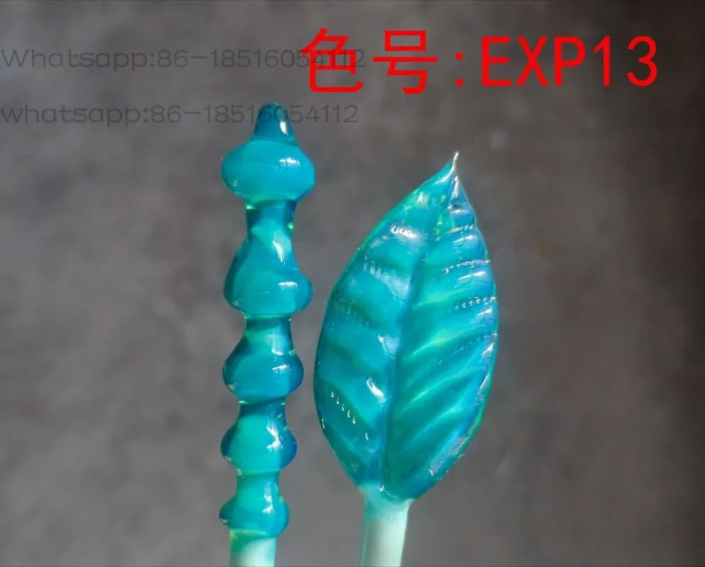 Barra Proteica EX13 Blu-Verde, Materiale in Vetro Bruciato, Asta in Vetro Borosilicato ad Alta Resistenza, Materiale Duro per Fai-da-Te