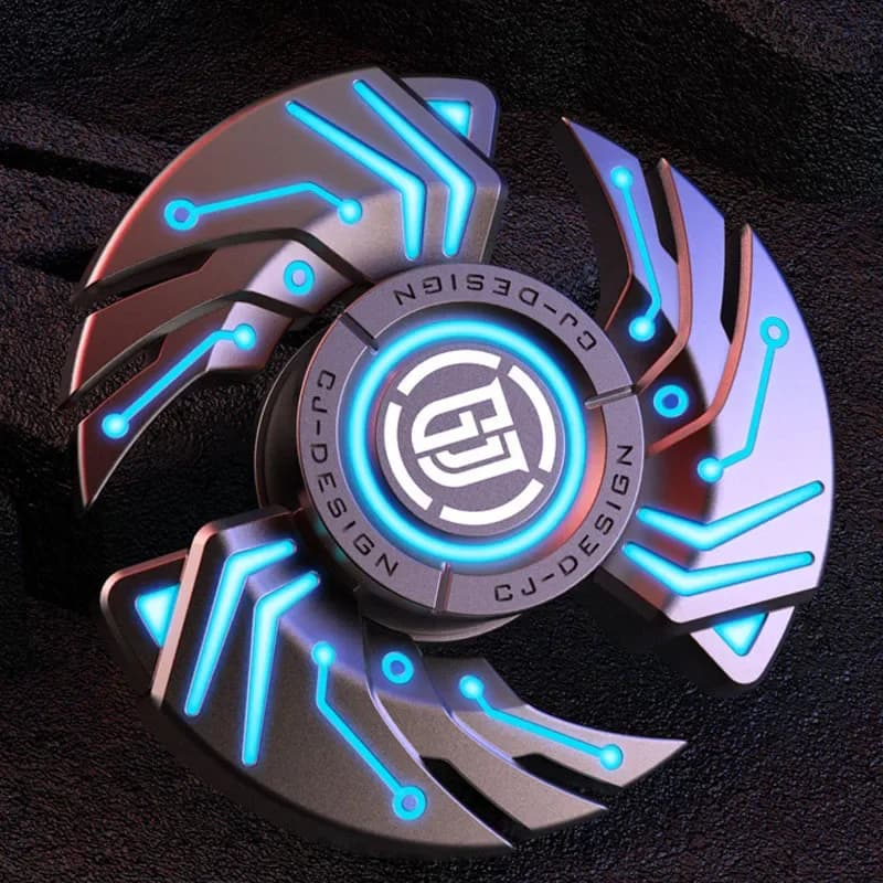 ADJUDICATION Agitarsi Giocattoli Punta delle dita Giroscopio Multi-funzione Luminoso Tutto in metallo Bambini Antistress Durata Ruota Spinner a mano FLAME