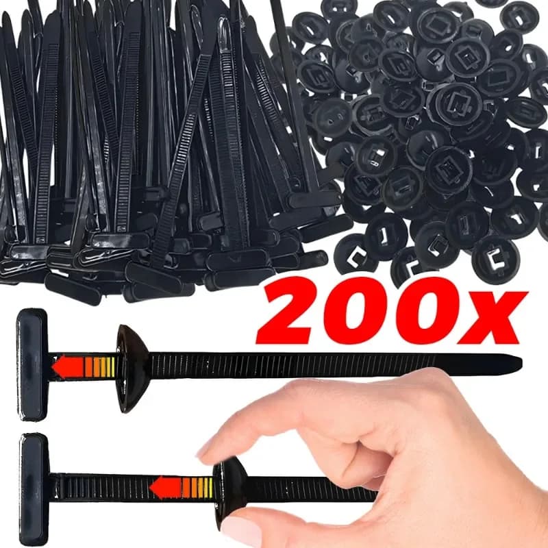 Fascette in nylon Protezioni multiuso per motori per auto Pannello sottoscocca Clip di fissaggio Vite di ricambio Fascetta per cavi autobloccante per carichi pesanti