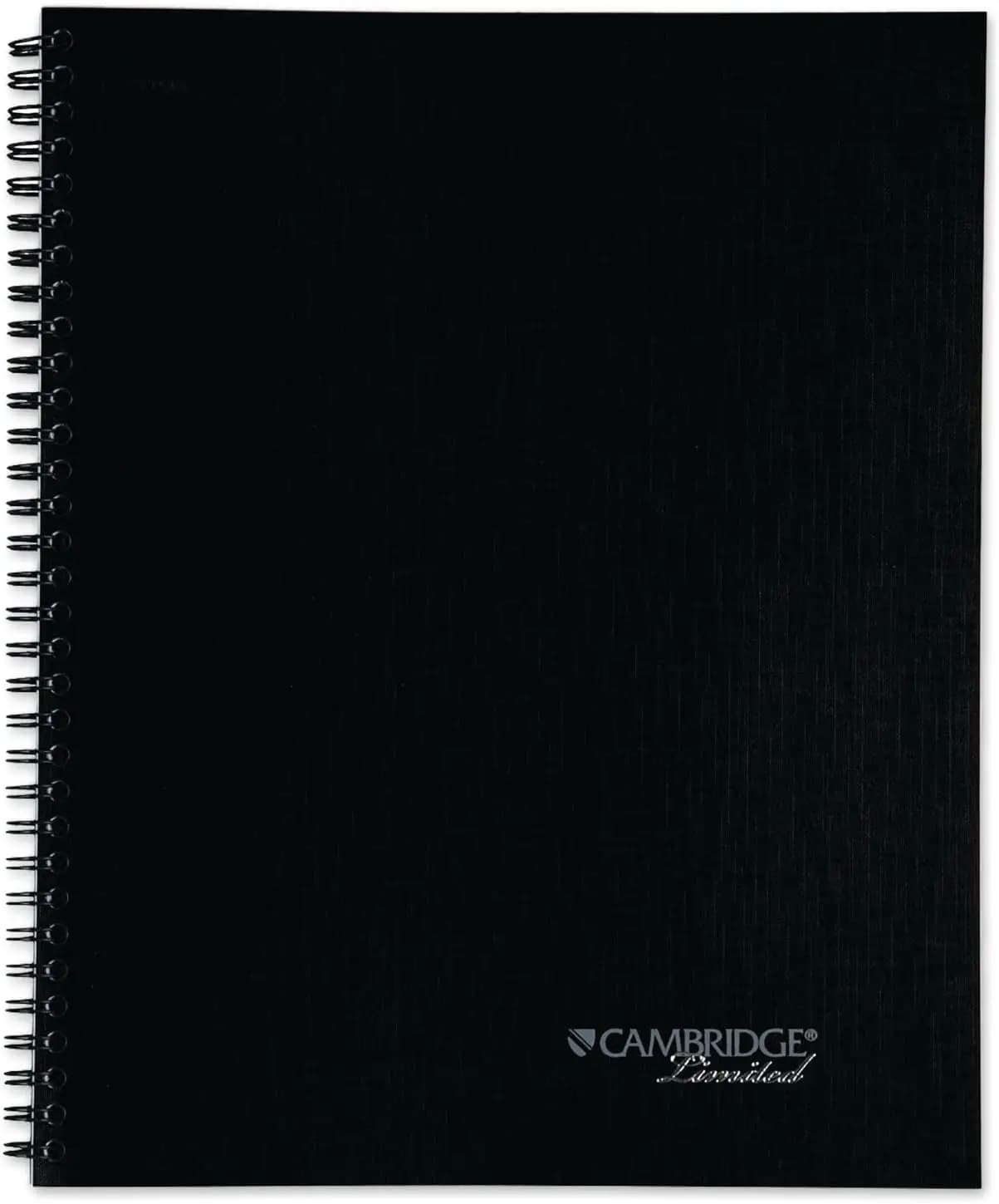 Quaderno a Righe Formato Legale 8.5x11, Agenda con Copertina Soft Touch, 80 Fogli, Rilegatura a Spirale, Grigio