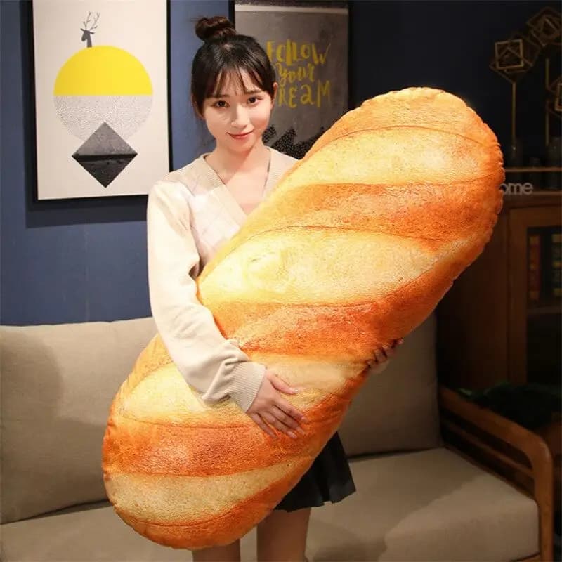 Pane francese Cuscino Peluche Ripiene Immagini di stampa Cibo Peluche Party Prop Decor Kit compagno di sonno Regalo Room Decor
