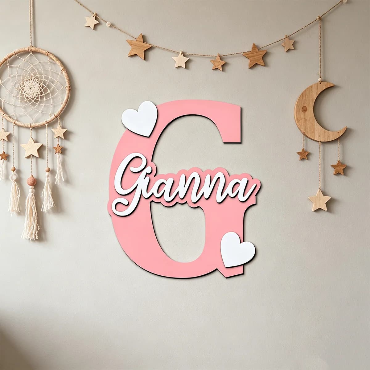 1pc,A customizable double-layer surname brand with customizable content, suitable for parties, weddings, and special occasions
