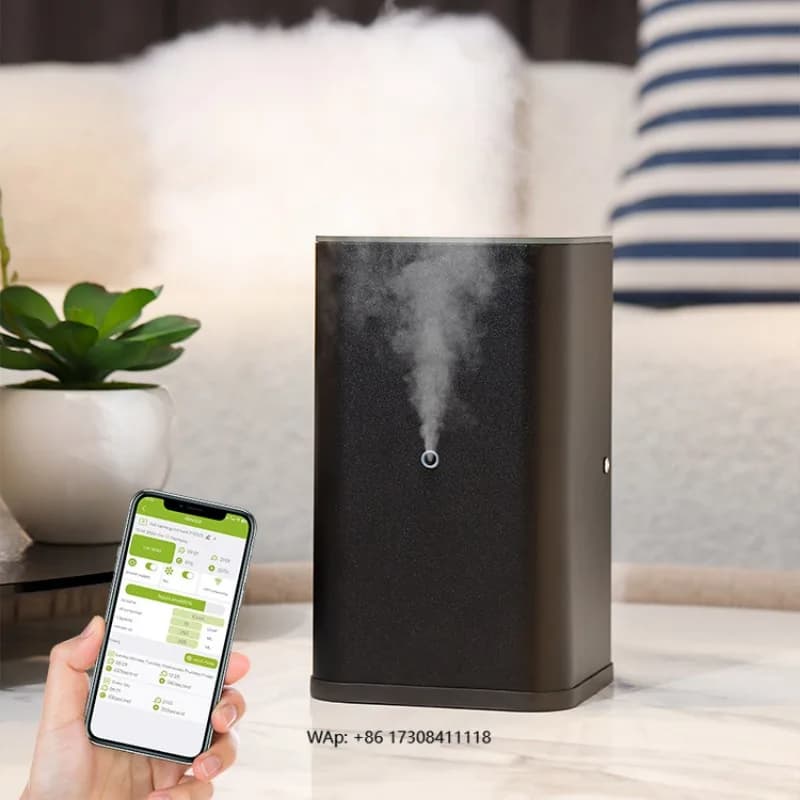 GB-800 Large Mist Spray WiFi Diffuser Humidifier HVAC Scent Air Nebulizer Machine 500ml 1 Year for Home Hotel Commercial Use