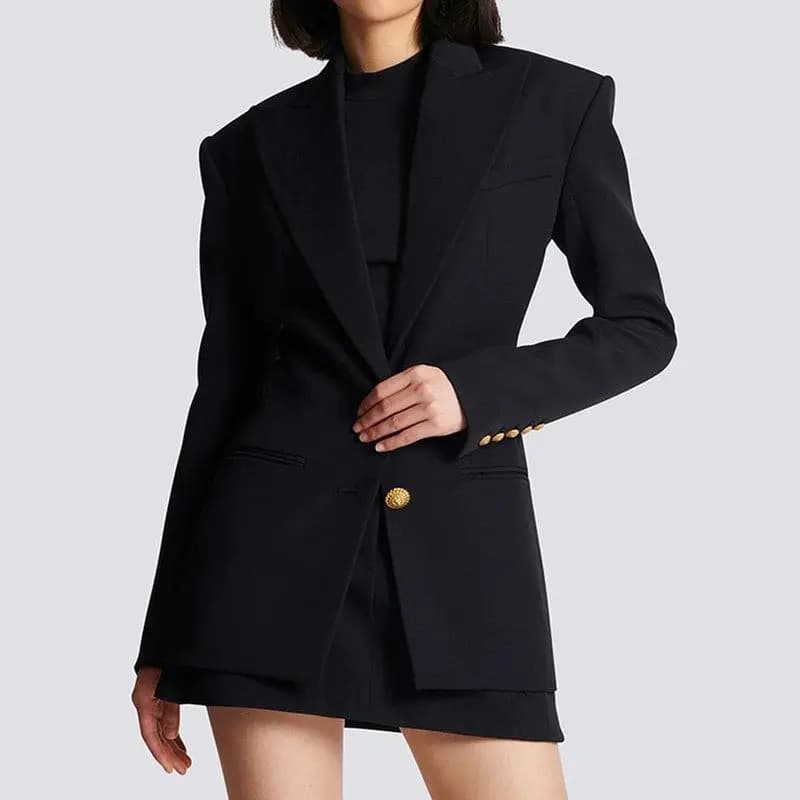 Elegant 2025 Spring Autumn New Style Long Sleeve Slimming Commute Fashionable Suit Dress Quality Chinese Production