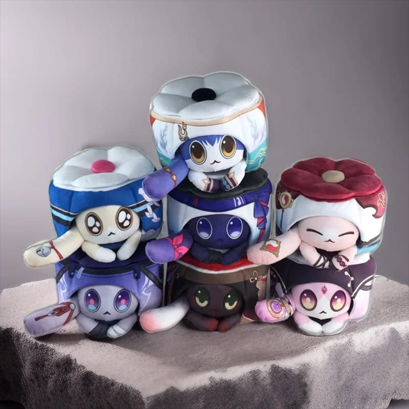Honkai Star Rail Jiao Qiu Cat Doll Plush Pillow Cat Game Yunli Cosplay Cartoon Pillows Cat Birthday Gift Home Decoration
