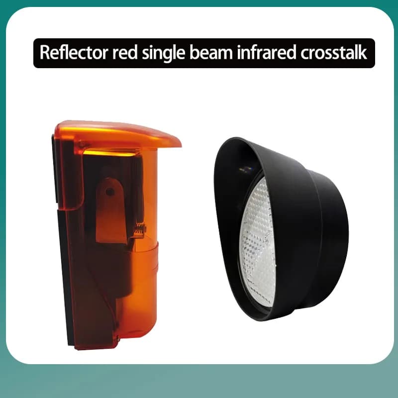 Sensore a Raggio Fotoelettrico per Cancelli, Impermeabile, da Esterno, a Riflessione, Fotocellula a Infrarossi, Sensore di Sicurezza per Porte, Apri Cancello