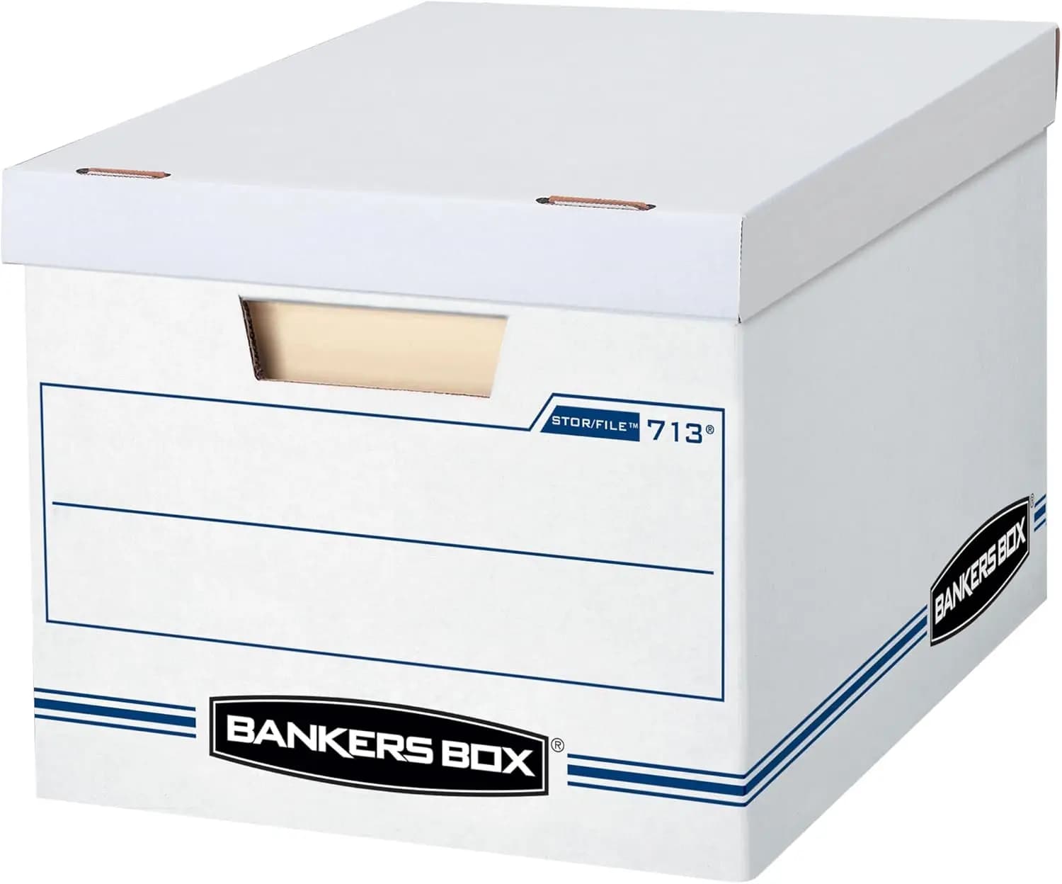 Pack of 30 Document Storage Boxes with Covers, Letter/Legal Format for Office Organization