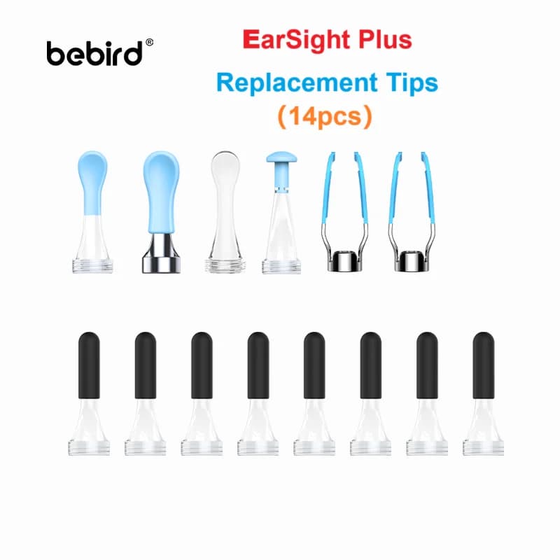 Strumento accessorio per punte auricolari di ricambio originali Bebird Earsight Plus 8 pezzi/14 pezzi