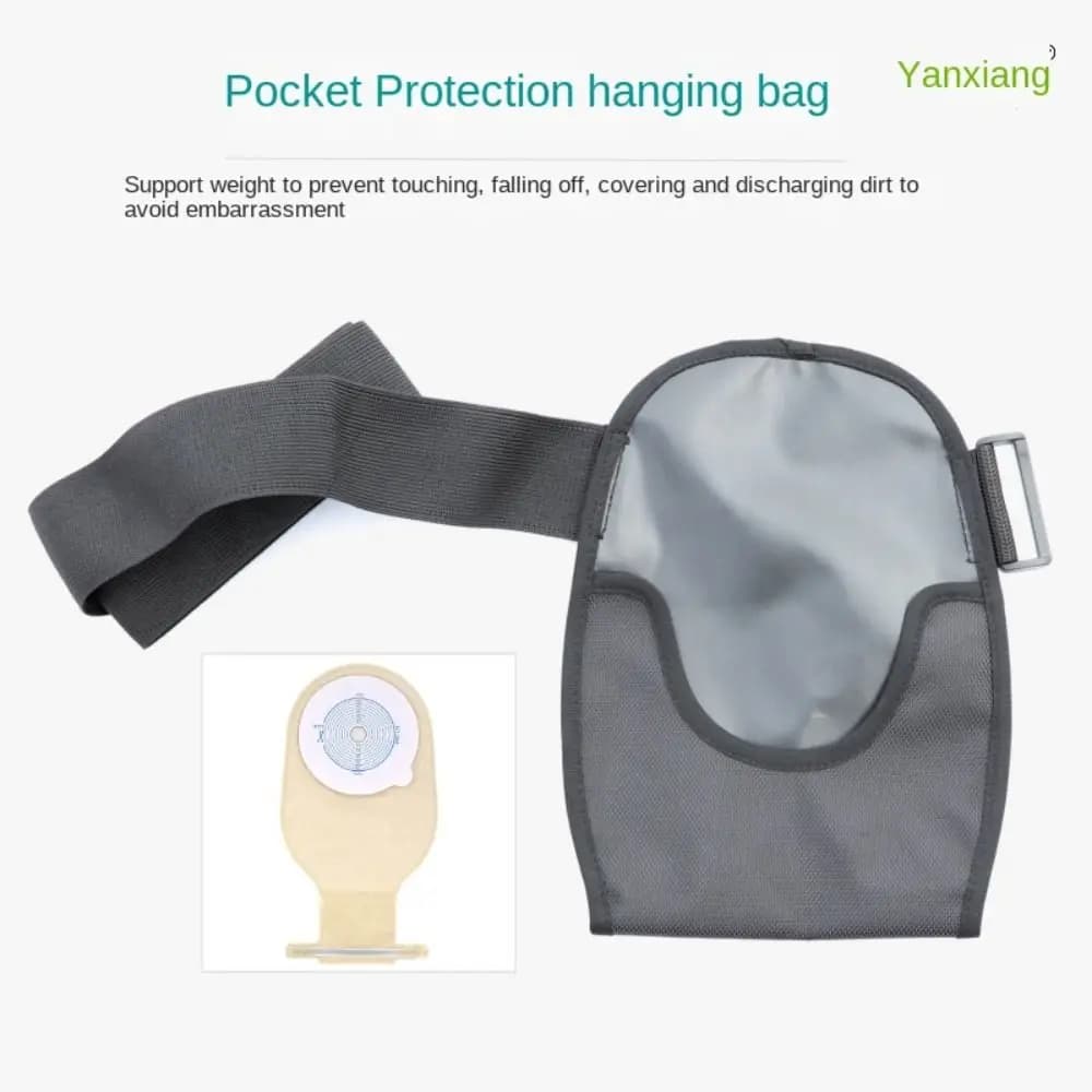 Coperture Elastiche per Sacche Ostomiche Impermeabili Facili da Pulire, Cintura di Supporto per Colostomia, Copertura per Sacca Colostomica da Uomo