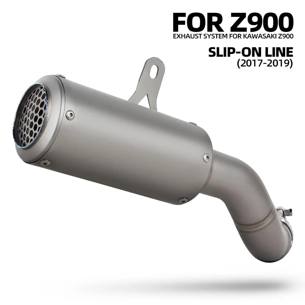 Kit di Scarico Completo in Titanio per Moto Z900 2017 2018 2019 2025 2026, Silenziatore Slip-on per Moto Stradali