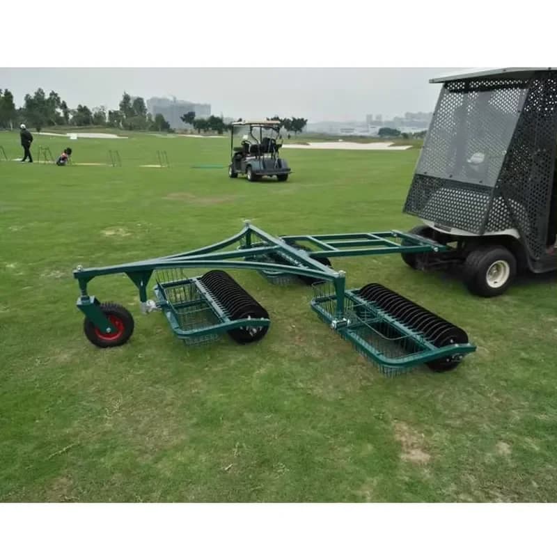 60 Lane Steel Golf Ball Picker for Golf Cart & Driving Range Equipment-Heavy Golf Course Machinery