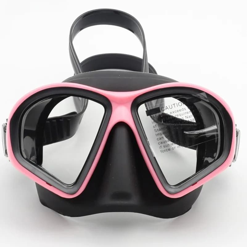 Silicone Underwater Mask with Tempered Glass Lens for Free Diving