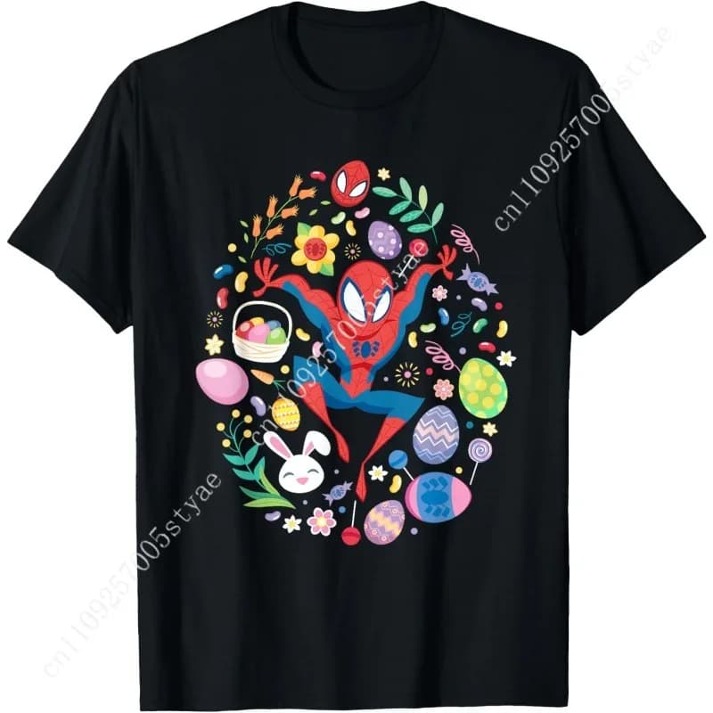 T-shirt Marvel Spider-Man con uovo di Pasqua dei cartoni animati