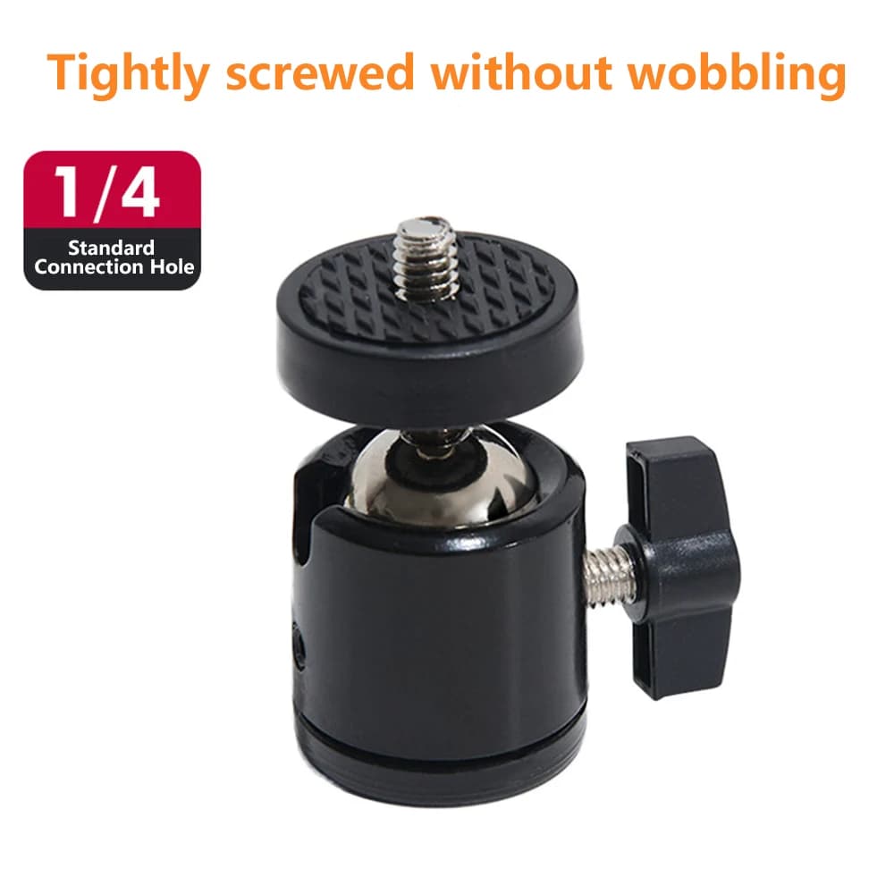 1pc Mini Treppiede Testa A Sfera 1/4 e 3/8 Hot Shoe Adattatore Culla per Macchina Fotografica DSLR Girevole A 360 Macchina Fotografica Treppiede Staffa di Montaggio