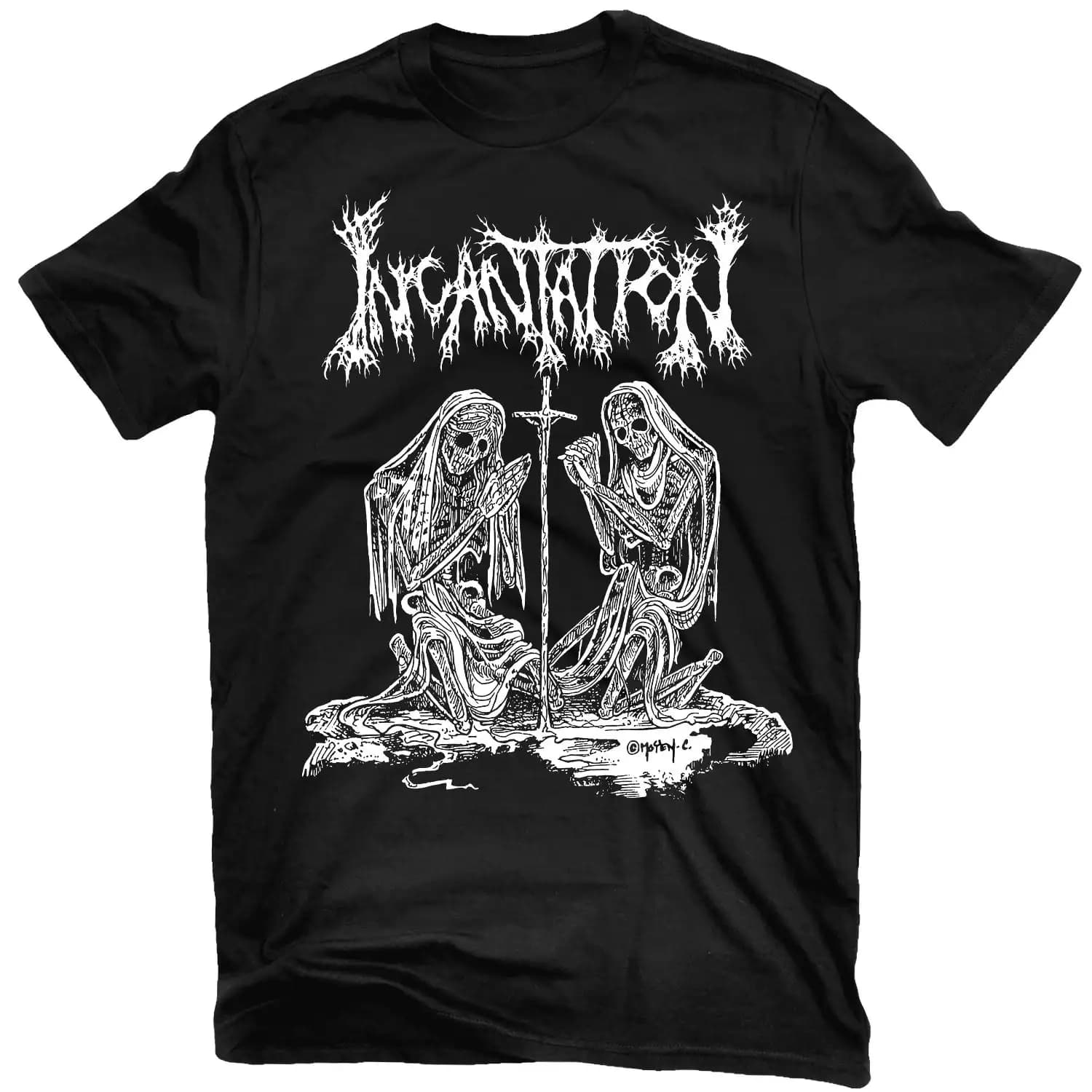Nuova T-shirt Grafica 2026 Incantation Onward To Golgotha in Cotone 100% Girocollo Casual Unisex Top Estivo