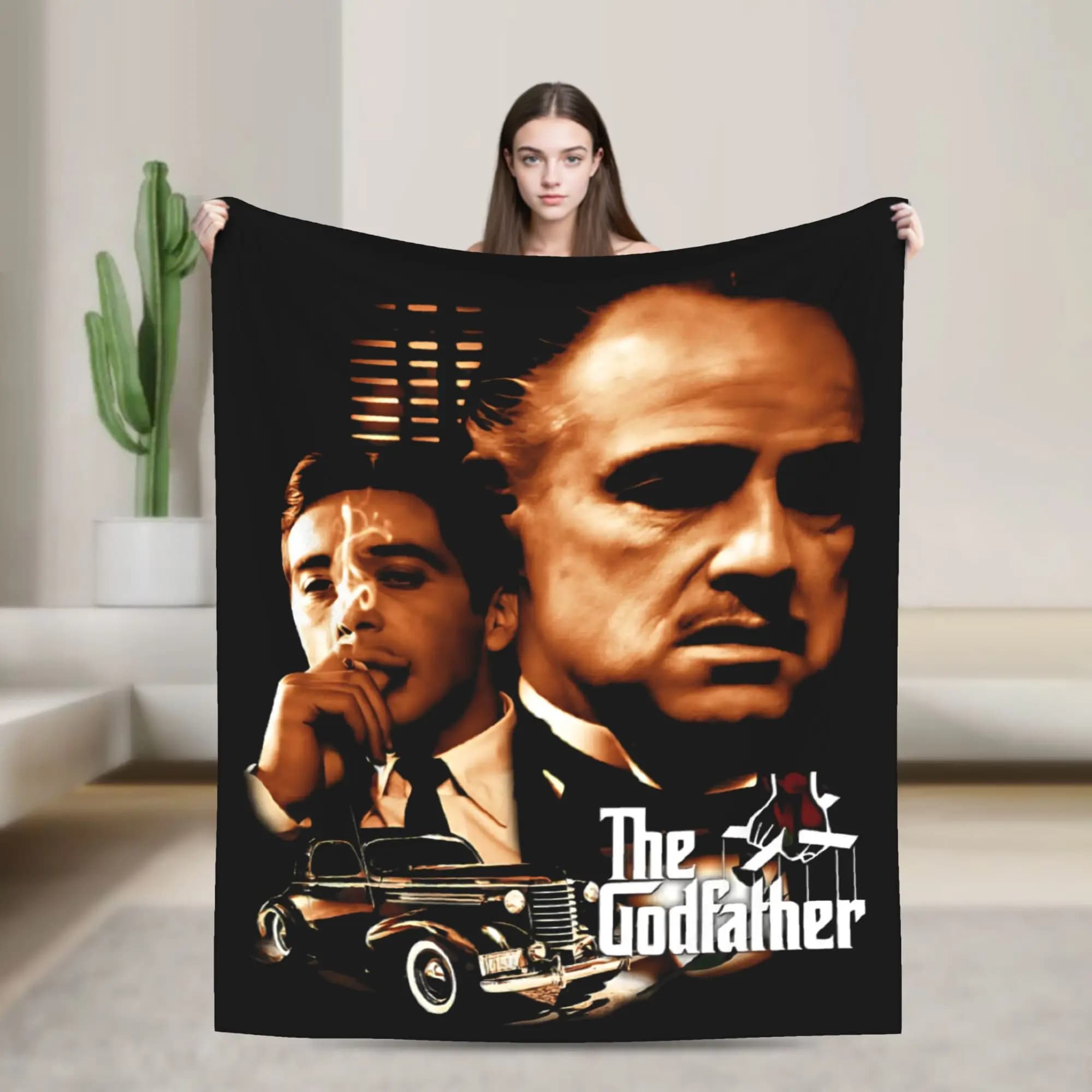 The Godfather Film Blanket Cover Wool Throw Blankets Home Couch Printed Ultra-Soft Warm Bedspreads,