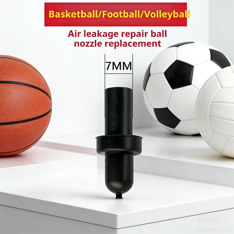 4 spare nozzles for balloons - Valve for basketball, football and volleyball, repairs air leaks and restores pressure, easy installation