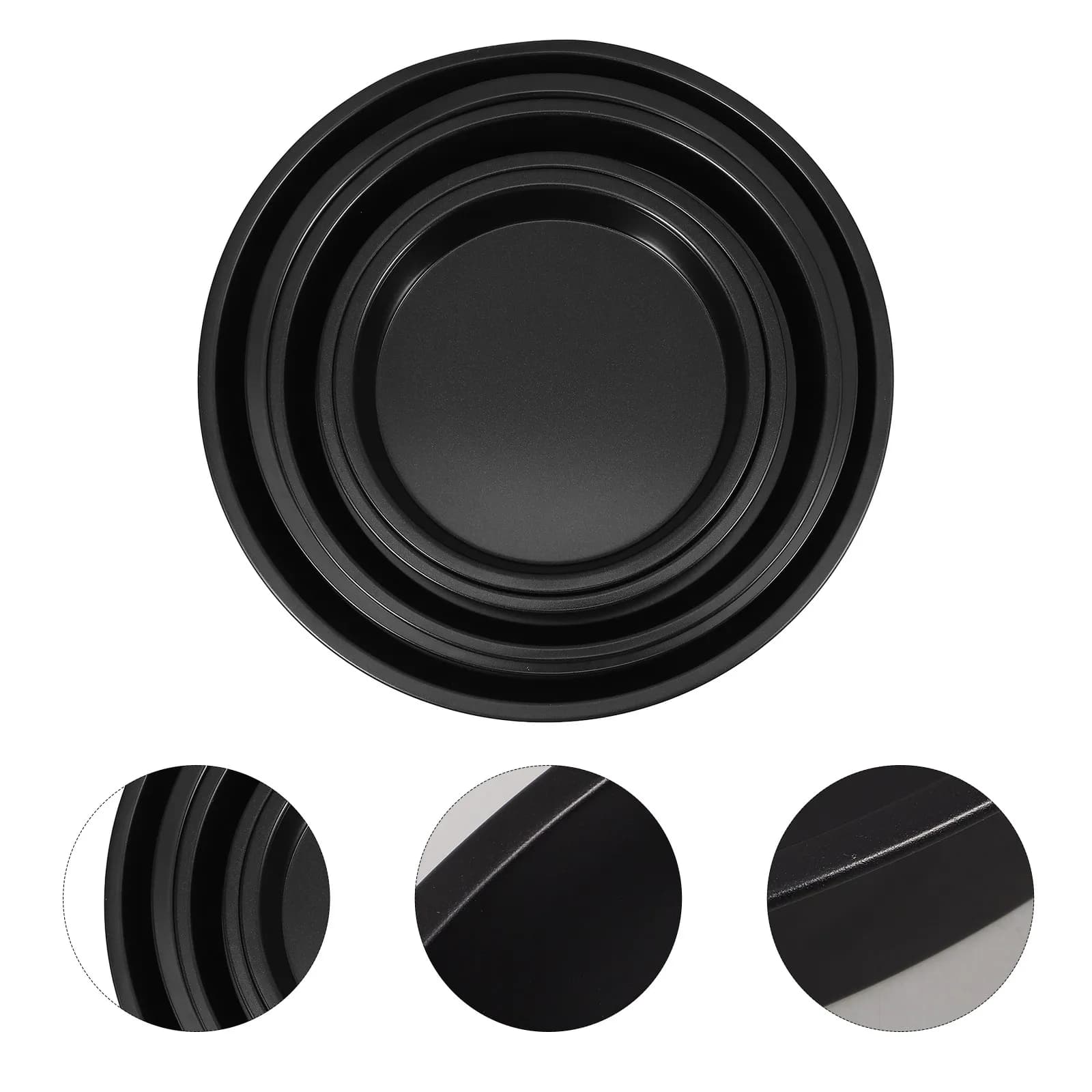 Round Pizza Baking Pan Set Stainless Steel Nonstick Crisper Tray and Mesh Oven Cake Bakeware