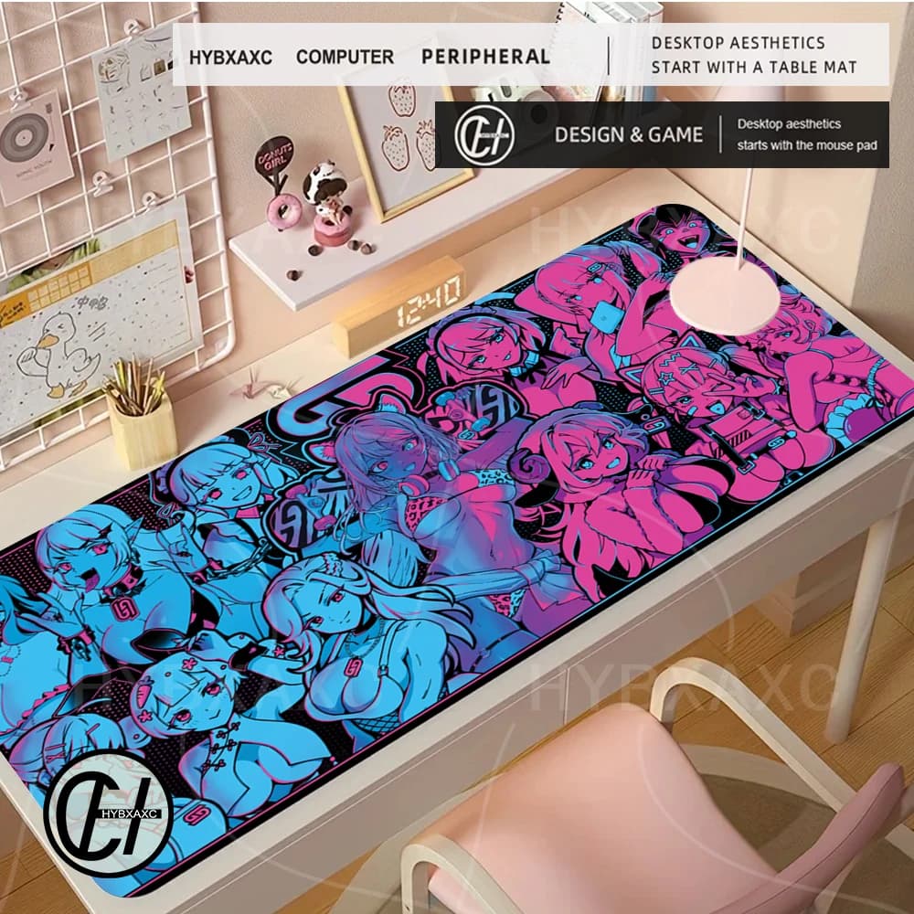 HYBXAXC XXL Waifu Cups Season 5 Anime Tappetino per mouse grande Rise Of The Thorns PlayMat Tappetino per mouse da ufficio Tappetino da gioco creativo per scrivania
