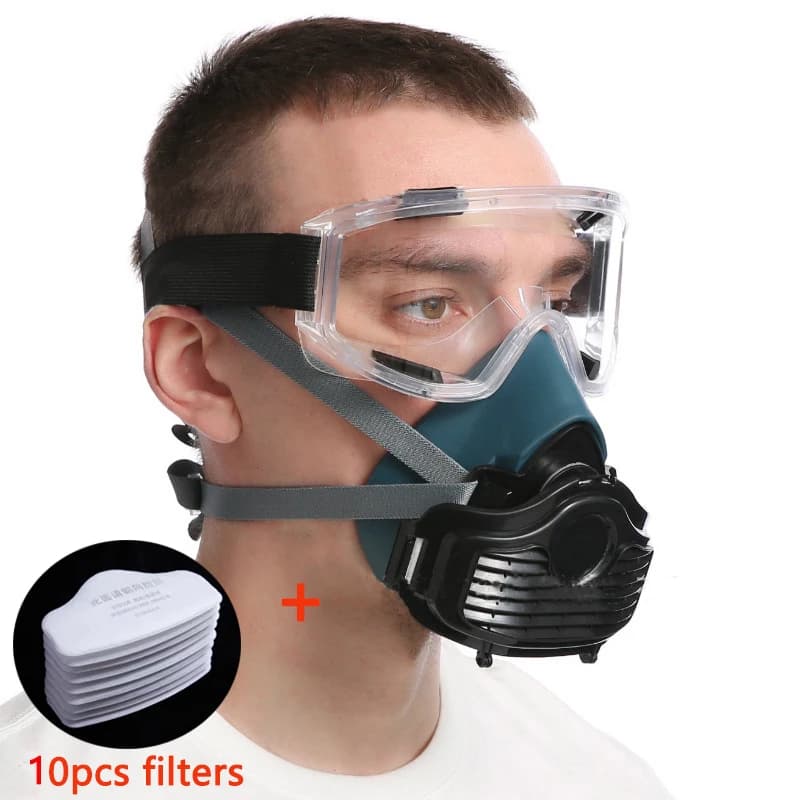 8016 Breather half mask silicone dust suitable for spray paint, carpentry, grinding, home decoration and filter accessory