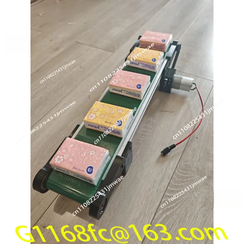 Small Conveyor Belt, Conveyor Belt DIY Plug-in and Run, with Speed Regulation