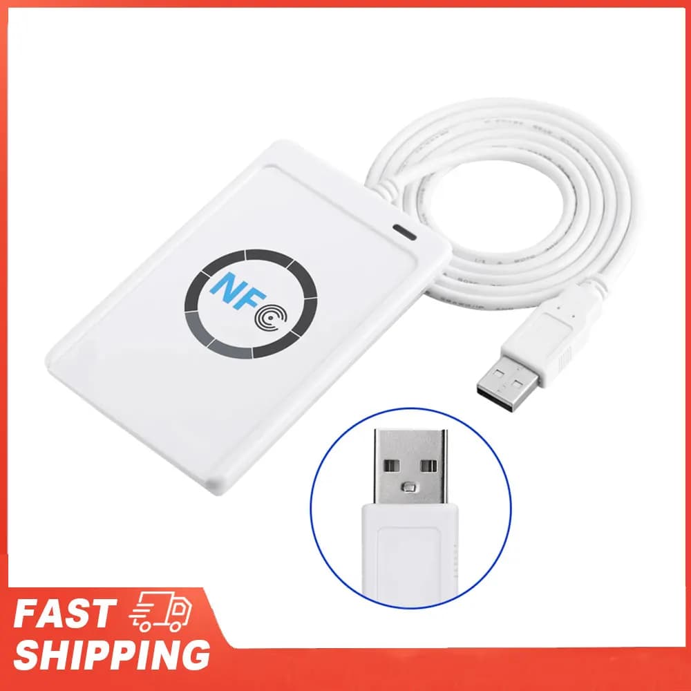 Software in bianco Lettore di schede IC Lettore senza contatto Scrittore Adattatore portatile NFC Lettore RFID Strumenti di scrittura ACR122U ISO 14443A/B