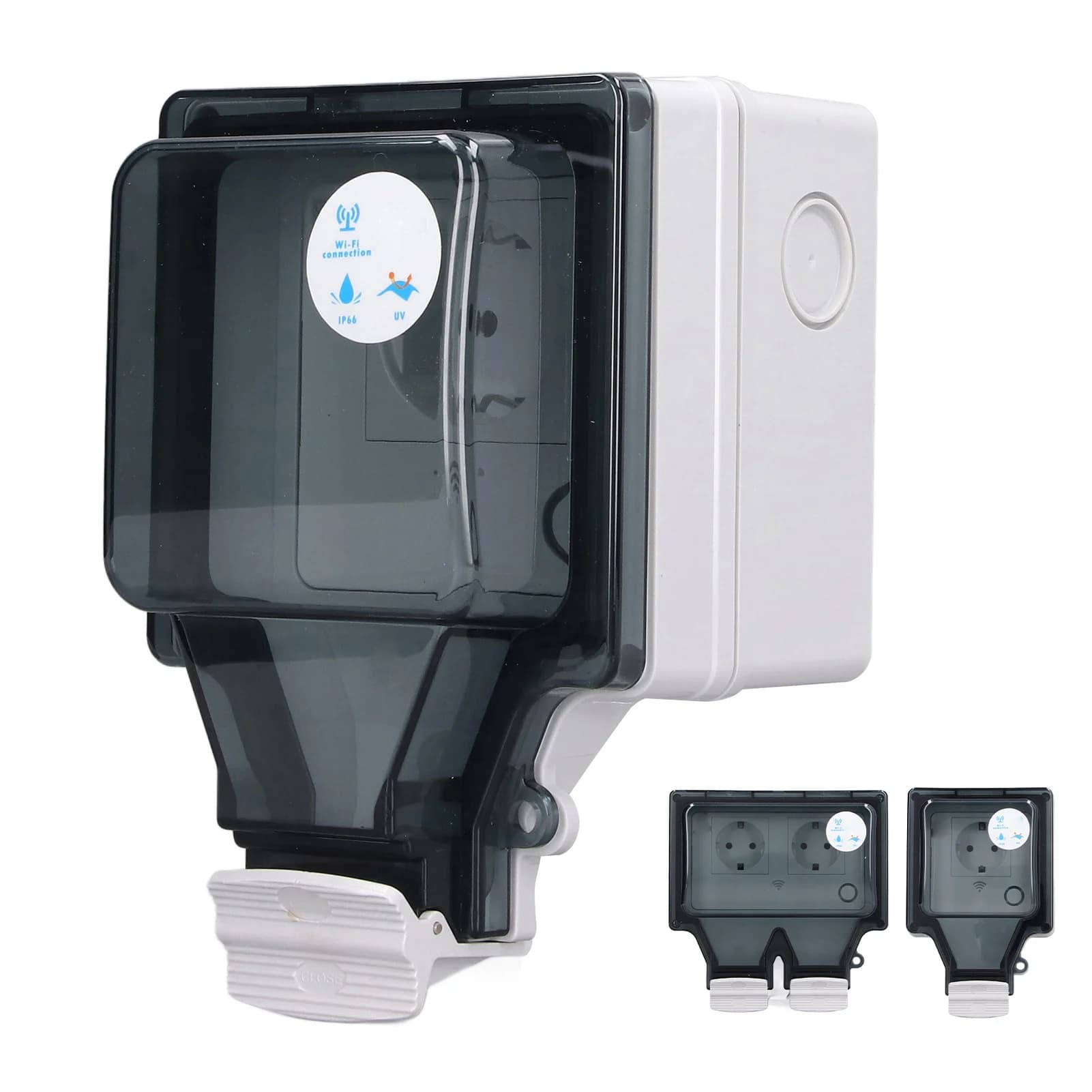 16A waterproof electric socket for Exterior IP66 Resistant to Rain Smart WiFi from Parete