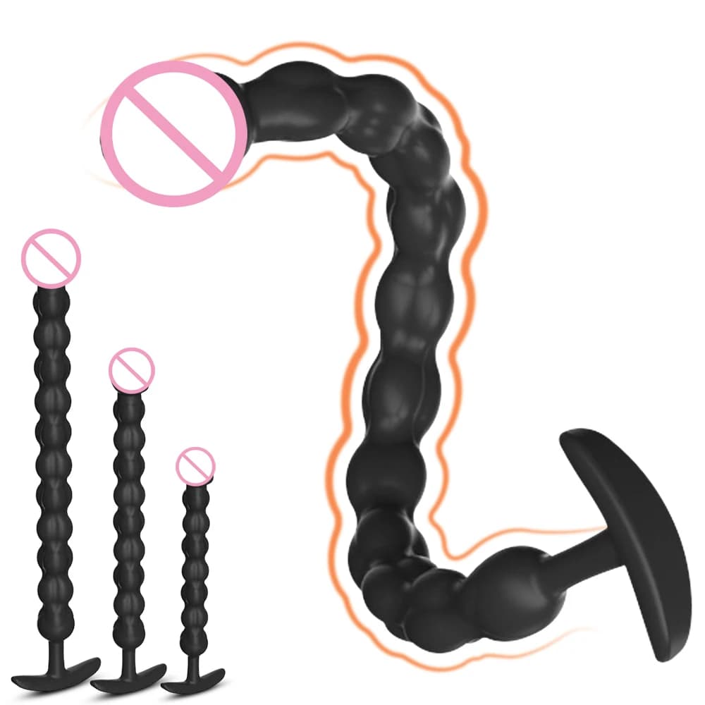 Perline anali in silicone Palline Big Butt Plug Giocattoli erotici per adulti del sesso per le donne Dilatatore ano Espansore Massaggiatore prostatico maschile Masturbatore