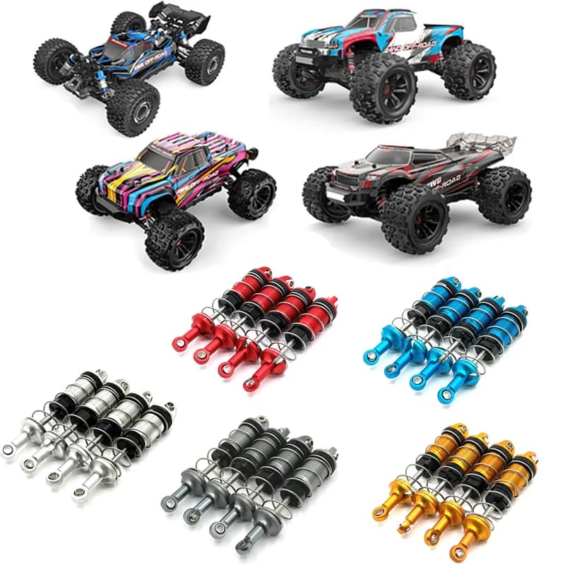 MJX Hyper Go RC Car 16207,16208,16209,16210,H16H,H16E,H16P Pezzi di ricambio Aggiornamento 16500 16510 Ammortizzatori idraulici in metallo
