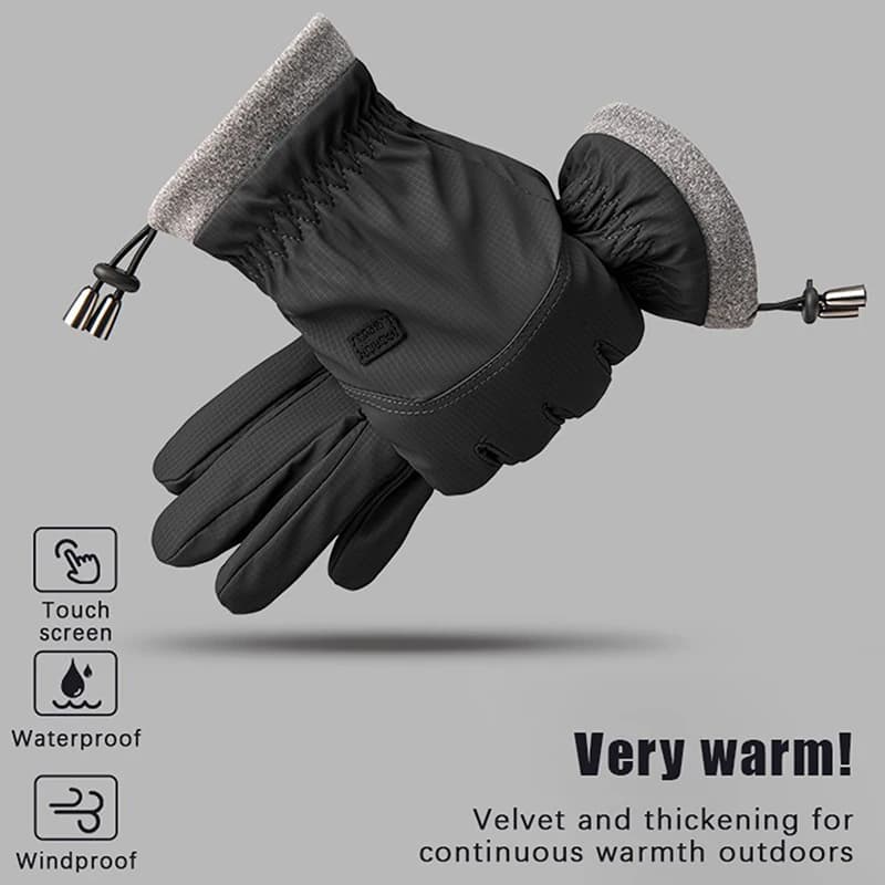 Guanti da ciclismo invernali Guanti touch screen caldi invernali da moto da uomo Guanti da bici da strada impermeabili antivento per tenere al caldo