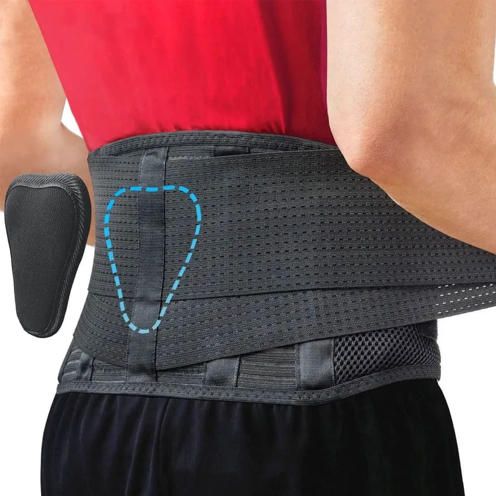 Cintura di supporto per la vita con cintura per fitness regolabile traspirante per alleviare il dolore alla schiena