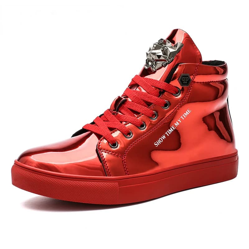 Scarpe in pelle Sneakers da uomo Taglie forti 47 Stivaletti da uomo Scarpe Hip Hop Sneakers Scarpe casual da uomo Scarpe Tenis
