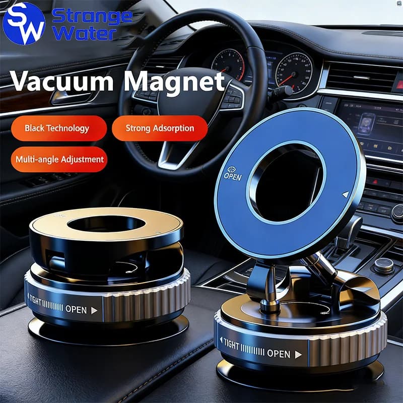 Supporto Magnetico Super Resistente per Telefono, Design Pieghevole a 360 Gradi ° Supporto regolabile per telefono da auto e bagno, con ventosa