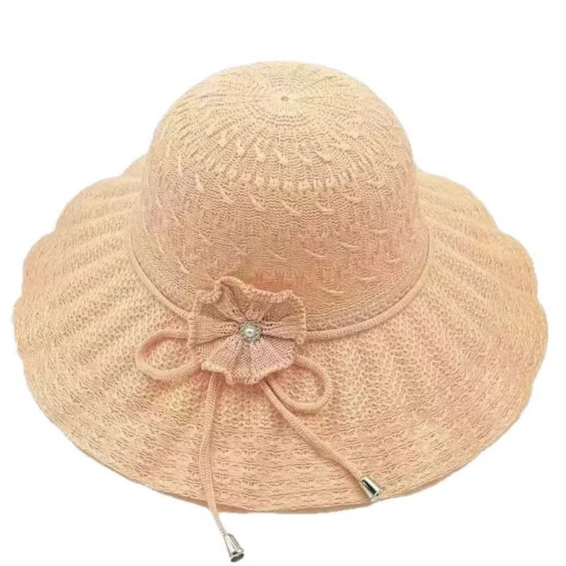 Bucket Hat Summer Sun Hat Wide Brim UV Protection Straw Hat Fashion Casual Breathable Beach Cap