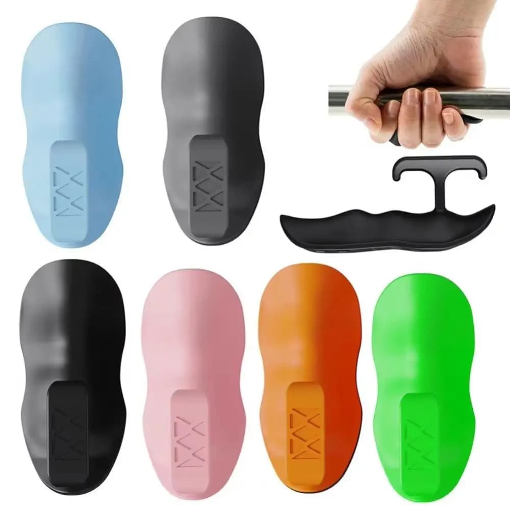 1 Pair Ergonomic Weight Lifting Grips Anti-slip Elastic Workout Gym Gloves Anti-friction Soft Silicone Palm Grips Men Women