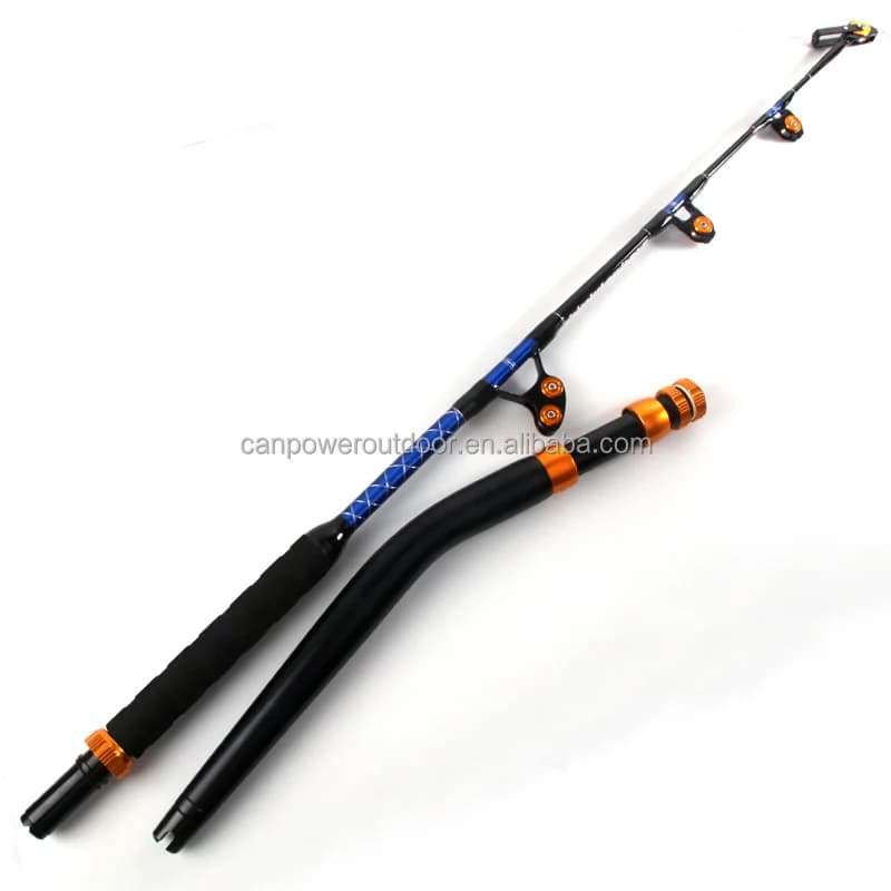 NEW 130lbs 200lbs Bent Straight Butt Trolling Rod 5' 6' Fiberglass Big Game Fishing Trolling Tuna Fishing Rod