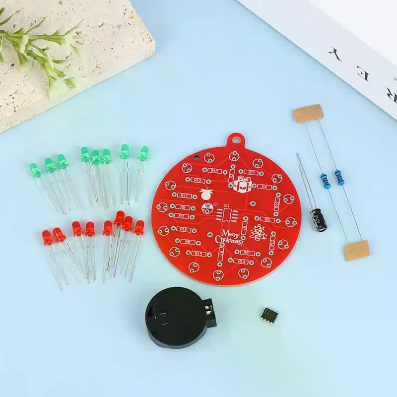 NE555 Module timer Do-it-your Welding Kit - Welding Practice Set with Two Color LED Flashing for Arduino Compatible Systems