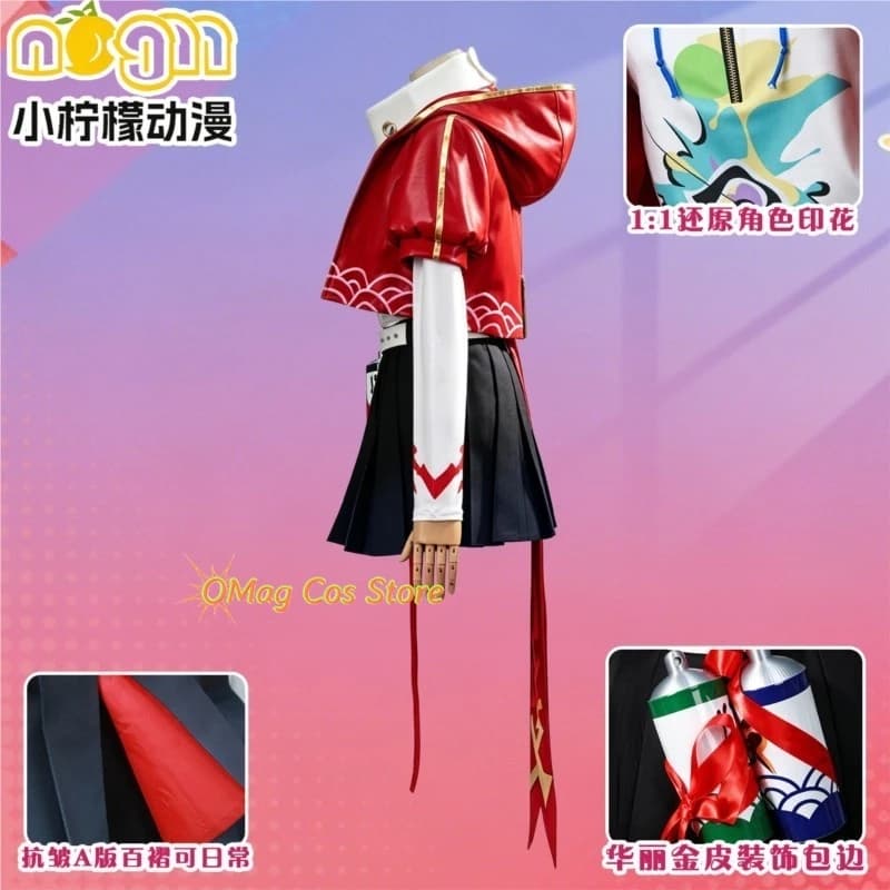 Costumi e set completi per cosplay di Rappa dal gioco Honkai Star Rail, parrucca, uniforme, cappello, giacca, costume anime per adulti, outfit da carnevale