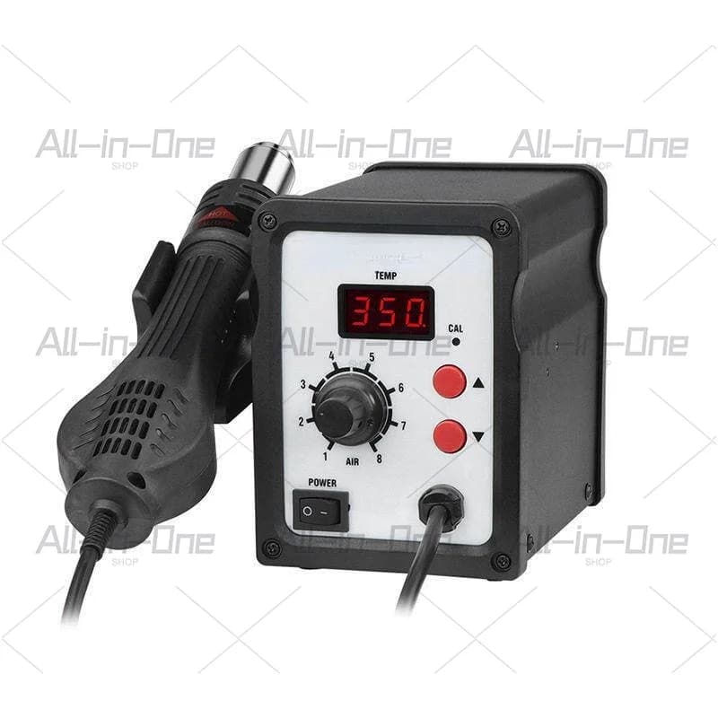 Digital temperature adjustable two-in-one soldering station, dual-use design with heat gun and desoldering function