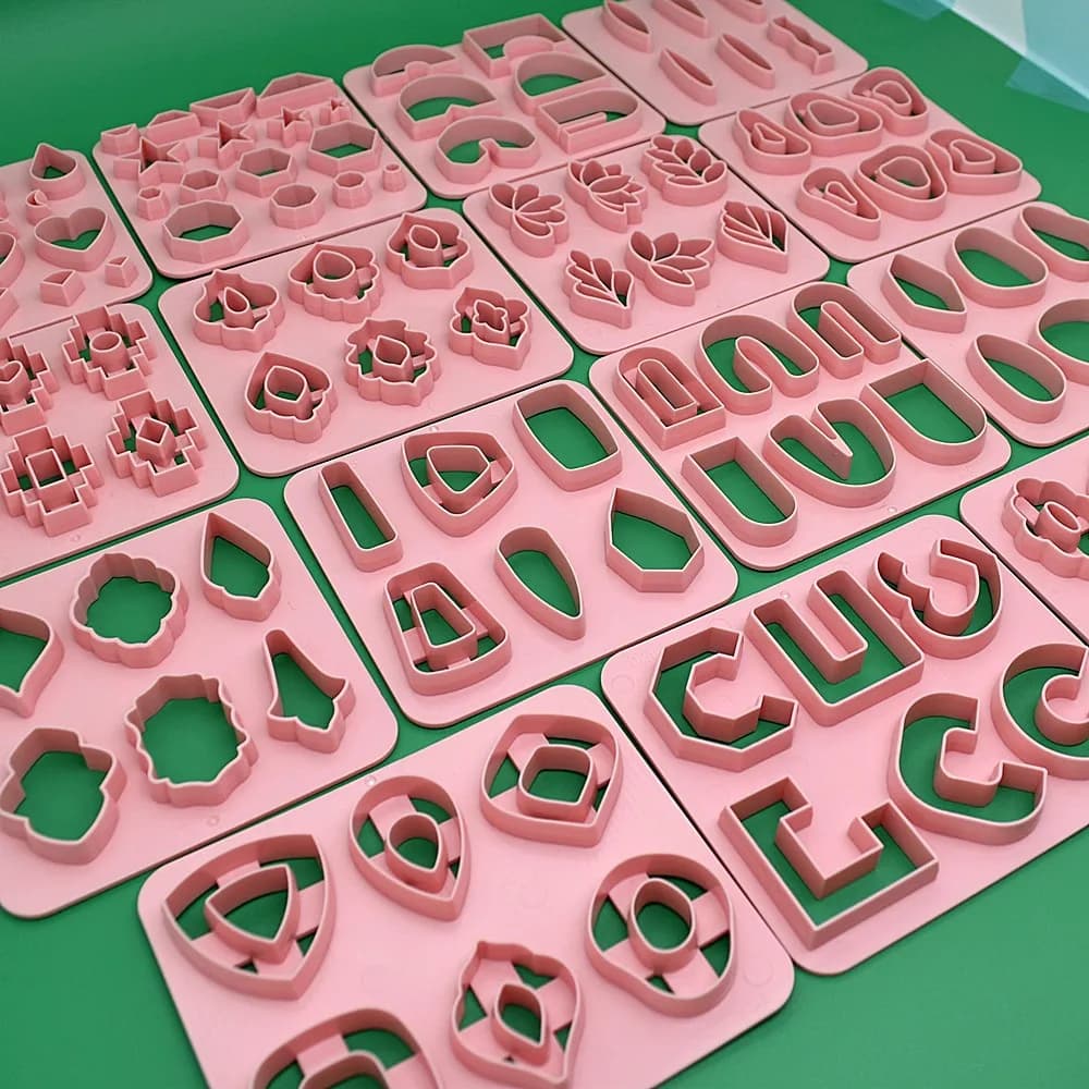 SNASAN Different Shapes Polymer Clay Earrings Cutter Mold Geometry Clay Mould Polymer DIY Clay Jewelry Tool