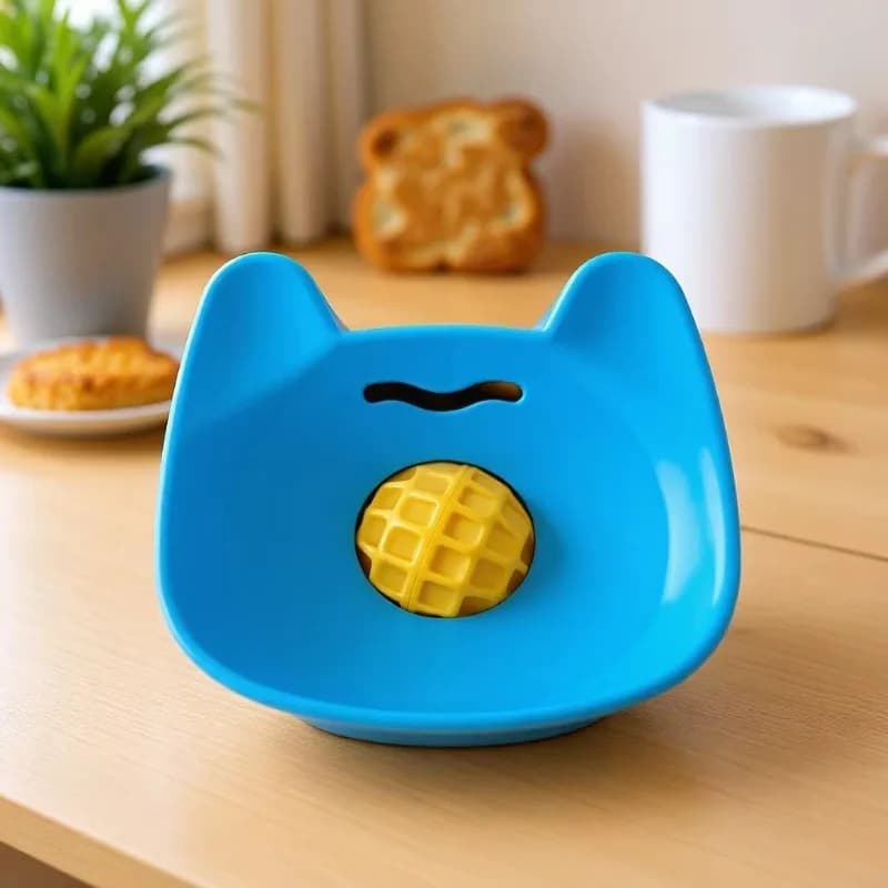 Ciotola per cani Pawly Dog Liquid Lick Bowl, antiscivolo, a lenta alimentazione, in silicone alimentare, sferica, con ventosa, per snack per animali domestici, per uso interno.