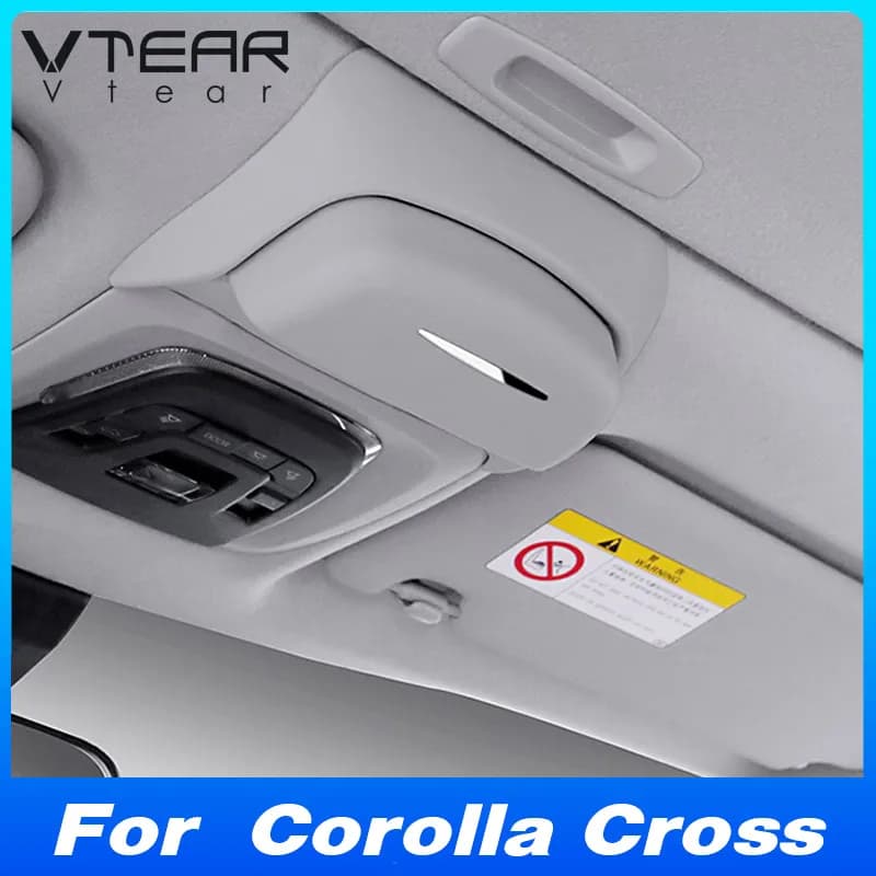 Copertura della custodia per occhiali da auto parti per lo Styling interno accessori per la decorazione scatola portaoggetti per occhiali da sole per Toyota Corolla Cross 2021-2024