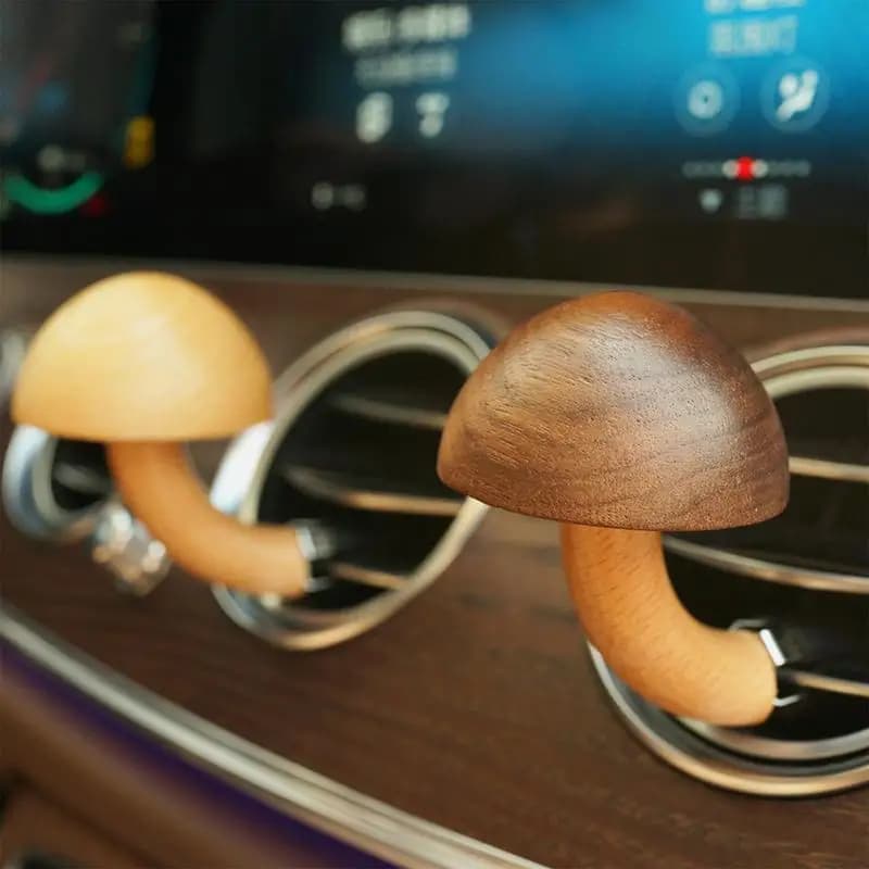 Clip per bocchetta dell'aria per auto Deodoranti per ambienti carini e naturali con design in legno massello Clip per bocchetta dell'aria attraenti per interni automobilistici