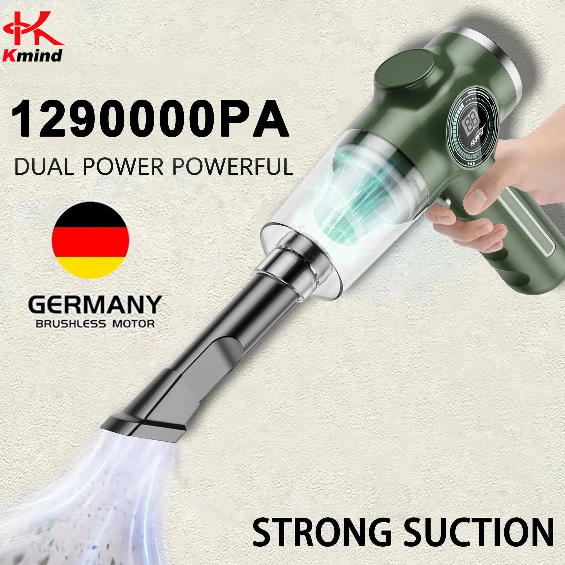 Car Hand Wireless Vacuum Cleaner, Multifunctional High Power Wet And Dry Vacuum Cleaners Aspirator Cleaning Dust Removal