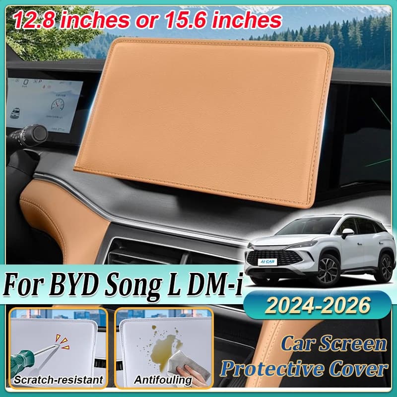 Copertura protettiva per schermo di navigazione per auto per BYD Song L DM-i Accessori 2024 2025 2026 Cappuccio protettivo per schermo di controllo centrale automatico